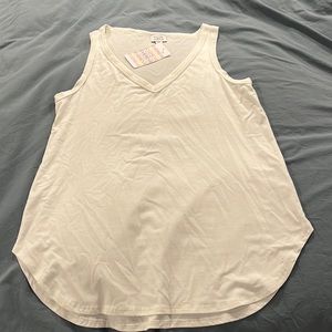 Off white tunic tank top